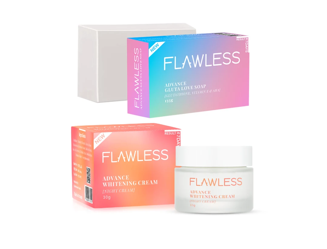 Flawless Soap & Cream Combo – Advanced Skin Whitening Set for Powerful Brightening & Even Tone
